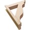 Ekena Millwork 6-in W x 24-in D x 32-in H Funston Trad Rough Cedar Woodgrain TimberThane Outlooker, Primed Tan OUTUR060X24X32FST04RCPR - alternate 2